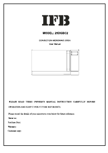 Manual IFB 25DGBC2 Microwave