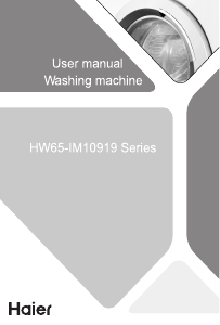Manual Haier HW65-IM10919 Washing Machine