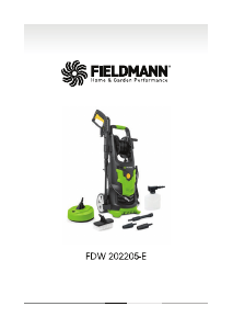 Manuál Fieldmann FDW 202205-E Tlaková myčka