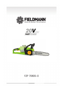 Instrukcja Fieldmann FZP 70805-0 Piła łańcuchowa