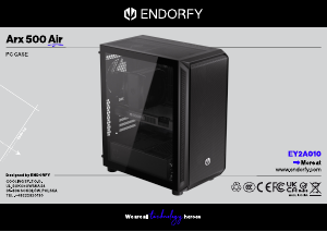 Bruksanvisning Endorfy EY2A010 Arx 500 Air PC-Kabinett