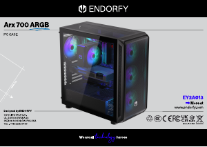 Manuál Endorfy EY2A013 Arx 700 ARGB PC Skřín