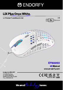 사용 설명서 Endorfy EY6A003 LIX Plus Onyx 마우스