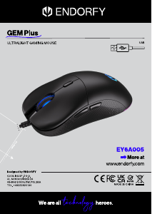 Mode d’emploi Endorfy EY6A005 GEM Plus Souris