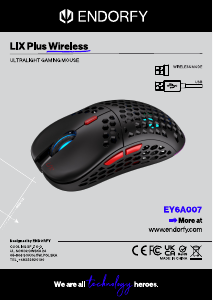 Käyttöohje Endorfy EY6A007 LIX Plus Wireless Hiiri