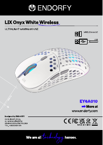 Bedienungsanleitung Endorfy EY6A010 LIX Onyx Wireless Maus