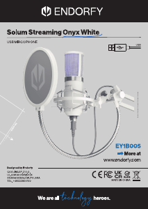 説明書 Endorfy EY1B005 Solum Streaming Onyx マイクロフォン