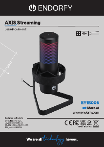 사용 설명서 Endorfy EY1B006 AXIS Streaming 마이크