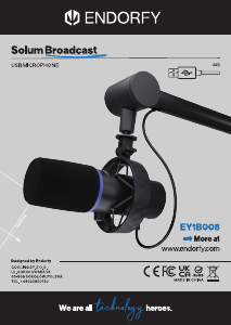 Návod Endorfy EY1B008 Solum Broadcast Mikrofón