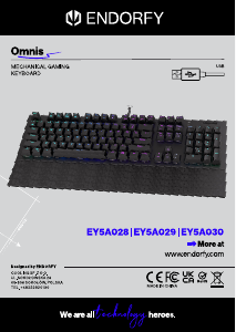 Handleiding Endorfy EY5A029 Omnis Toetsenbord