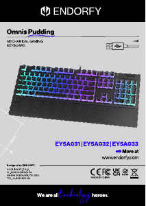 Руководство Endorfy EY5A031 Omnis Pudding Клавиатура