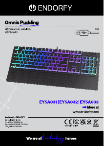 Mode d’emploi Endorfy EY5A032 Omnis Pudding Clavier