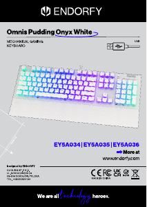 Εγχειρίδιο Endorfy EY5A036 Omnis Pudding Onyx Πληκτρολόγιο