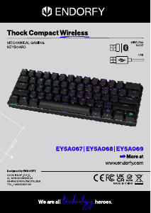 사용 설명서 Endorfy EY5A067 Thock Compact Wireless 키보드
