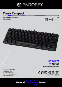 Mode d’emploi Endorfy EY5A071 Thock Compact Clavier