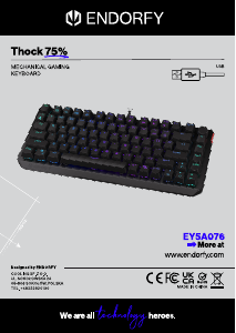 Руководство Endorfy EY5A076 Thock 75% Клавиатура
