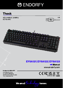 Kullanım kılavuzu Endorfy EY5A121 Thock Klavye