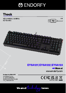 Manual de uso Endorfy EY5A123 Thock Teclado