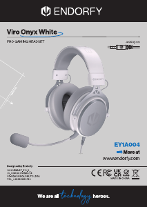 Manual Endorfy EY1A004 Viro Onyx Auscultador com microfone