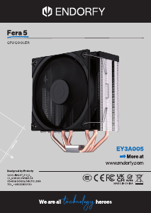 사용 설명서 Endorfy EY3A005 Fera 5 CPU 쿨러