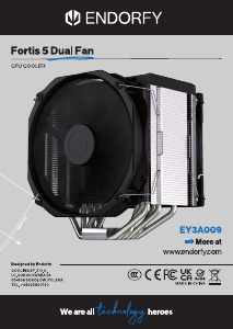 Priručnik Endorfy EY3A009 Fortis 5 Dual Fan CPU hladnjak