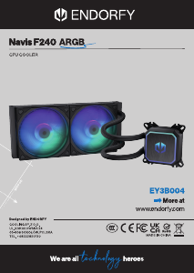 Priručnik Endorfy EY3B004 Navis F240 ARGB CPU hladnjak