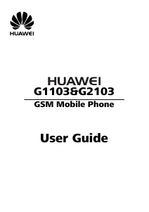 Handleiding Huawei G2103 Mobiele telefoon