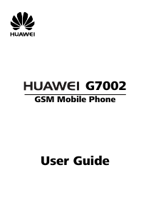 Handleiding Huawei G7002 Mobiele telefoon