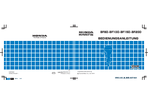 Bedienungsanleitung Honda BF8D Aussenborder