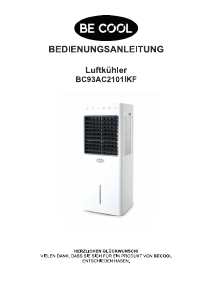 Handleiding Be Cool BC9.3AC2101IKF Ventilator