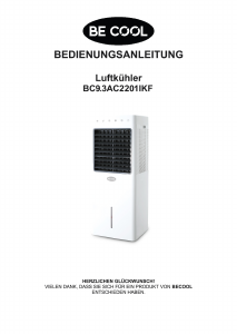 Bedienungsanleitung Be Cool BC9.3AC2201IKF Ventilator