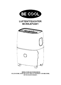 Manual Be Cool BC50LEF2201 Dehumidifier