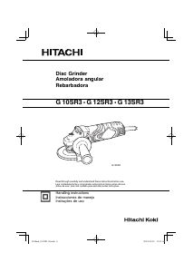 Manual Hitachi G 12SR3 Angle Grinder