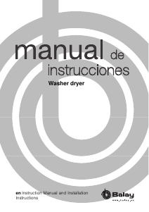 Manual Balay 3TW777B Washer-Dryer