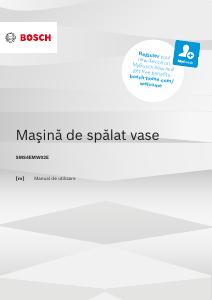 Manual Bosch SMS4EMW02E Maşină de spălat vase