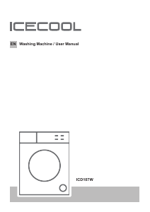 Manual Icecool ICD107W Washing Machine