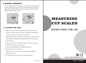 Manual Camry EK6750 Kitchen Scale