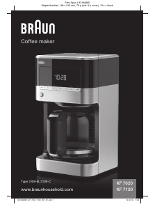Manual Braun KF 7020 PurAroma Coffee Machine
