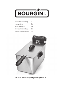 Manual de uso Bourgini 18.2021.00.00 Original Freidora