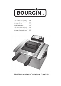 Mode d’emploi Bourgini 18.2050.00.00 Classic Triple Friteuse