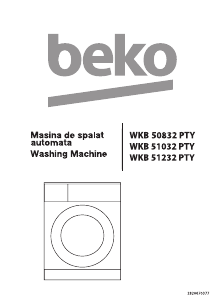 Handleiding BEKO WKB 51232 PTY Wasmachine