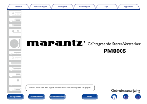 Handleiding Marantz PM8005 Versterker