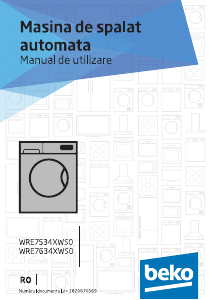 Manual BEKO WRE 7534 XWS0 Mașină de spălat