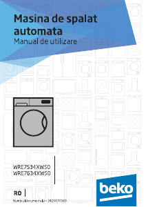 Manual BEKO WRE 7634 XWS0 Mașină de spălat