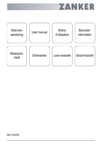 Bedienungsanleitung Zanker KDI11002XK Geschirrspüler