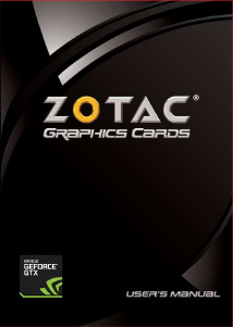 Bruksanvisning ZOTAC GeForce GTX 740 Grafikkort