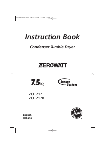 Manual Zerowatt ZCE 217 Dryer