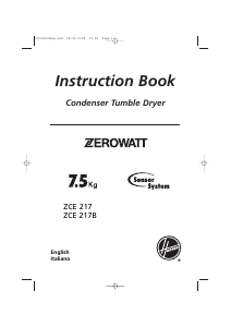 Manual Zerowatt ZCE 217B/1 Dryer