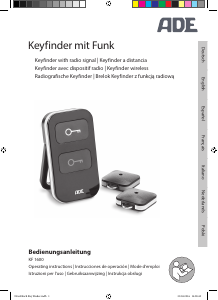 Manuale ADE KF 1600 Localizzatore bluetooth