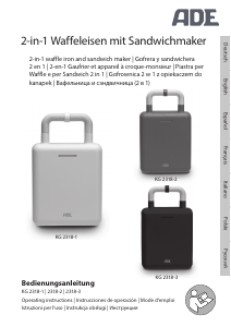 Manuale ADE KG 2138 Grill a contatto